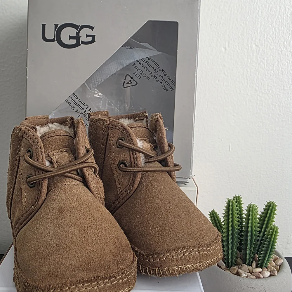 UGG Tan Kids Boots with Cozy Lining